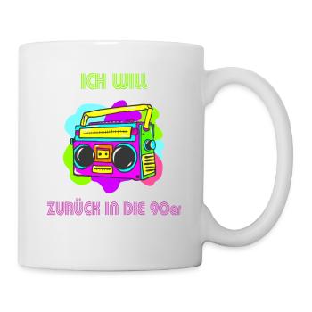 90er jahre - Tasse - Weiß - Rechts