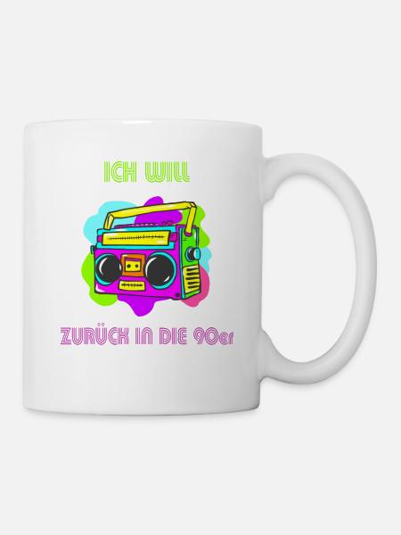 90er jahre - Tasse - Weiß