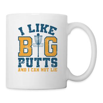 J'aime les gros putts et je ne peux pas mentir Discgolf - Mug blanc - blanc - Droite