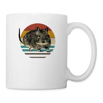 Degu degus rodent animal eighties retro vintage - Mug - white - Right