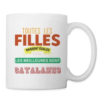 Les meilleures sont catalanes - Mug blanc - blanc - Droite