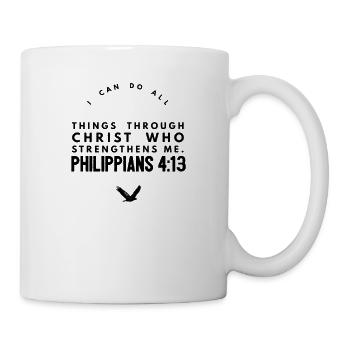 Je peux tout faire grâce au don chrétien du Christ - Mug blanc - blanc - Droite