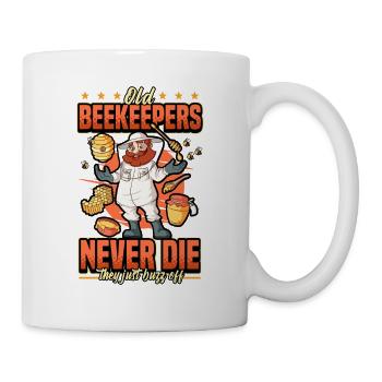 Imker Imkerei Bienen Honig Wabe Spruch Geschenk - Tasse - Weiß - Rechts