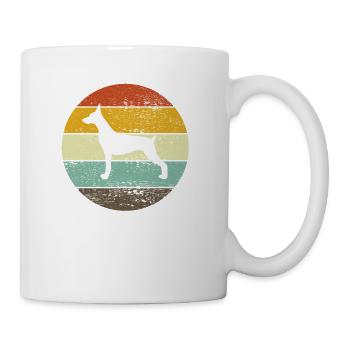 Doberman Canine Dog Retro Vintage Chiot Cadeau - Mug blanc - blanc - Droite