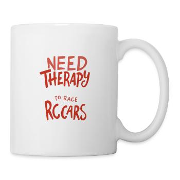 Ich brauche keine Therapie Ich brauche nur RC-Cars - Tasse - Weiß - Rechts