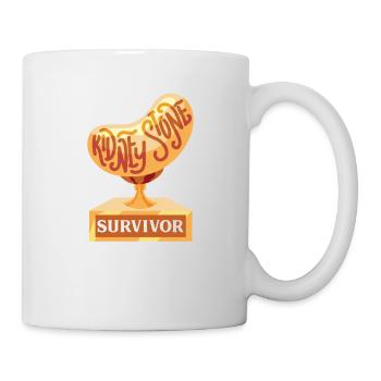 Organe de greffe de rein de survivant de calculs rénaux - Mug blanc - blanc - Droite