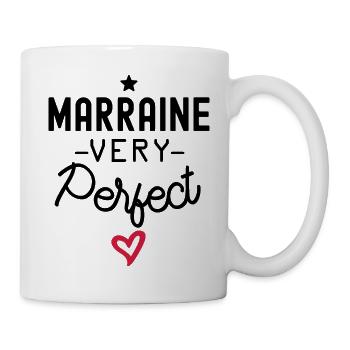 marraine parfaite - marraine very perfect - Mug blanc - blanc - Droite