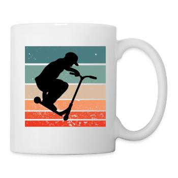 Scooter Roller Skater Tricks - Tasse - Weiß - Rechts
