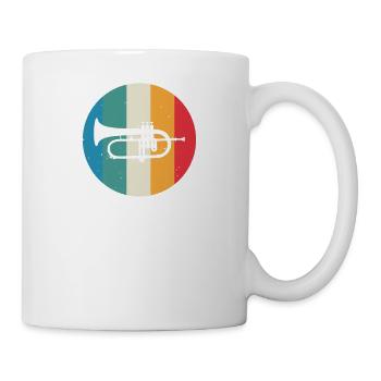 Cadeau de corne de joueur de corne de joueur de corne de bugle - Mug blanc - blanc - Droite