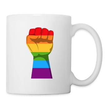 arc en ciel - Mug blanc - blanc - Droite