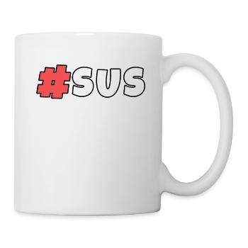 #sus Among Us Humor - Tasse - Weiß - Rechts