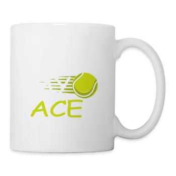 Kiss My Ass tennis player gift - Mug - white - Right