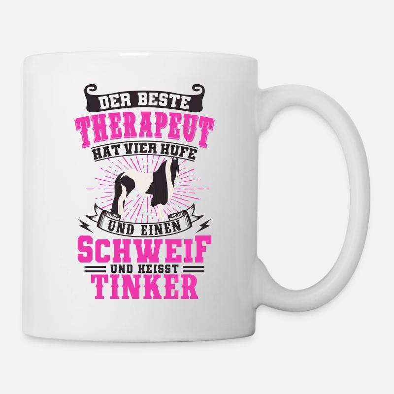Tinker Pferd - Tasse - Weiß
