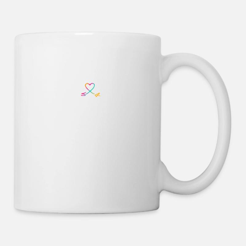 Zwei Hände mit Herz Schleife, Valentinstag, Liebe, - Tasse - Weiß