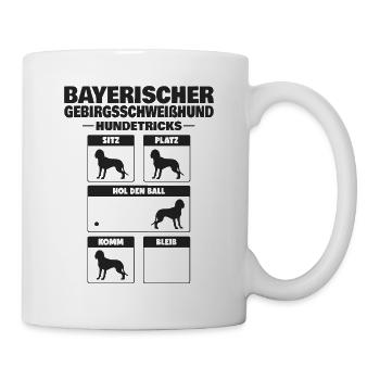 Bayerischer Gebirgsschweisshund Tricks BGS Hundetr - Tasse - Weiß - Rechts