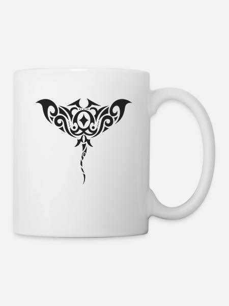 Stachelrochen - Tasse - Weiß