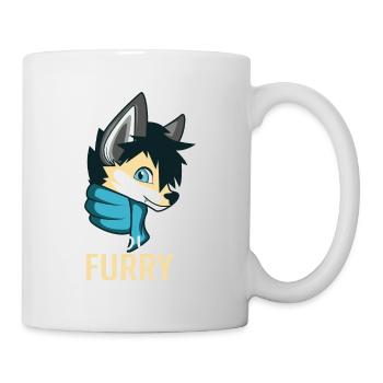 Stolzer Furry Haustierbesitzer oder Liebhaber Gesc - Tasse - Weiß - Rechts