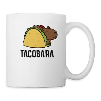 Tacobara Funny Capybara Tacos - Mug - white - Right
