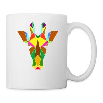 Giraffe geometry - Mug - white - Right