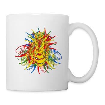 Retro Colorful I Fly - Mug - white - Right