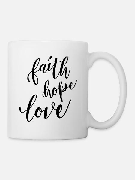 faithhopelov - Tasse - Weiß