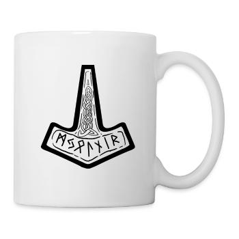 Thor Hammer Norse Mythology Viking - Tasse - Weiß - Rechts