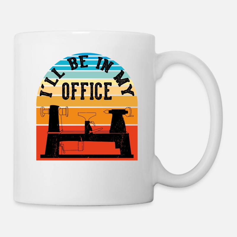 Drechsler Drechseln Drechselbank Drechsel - Tasse - Weiß