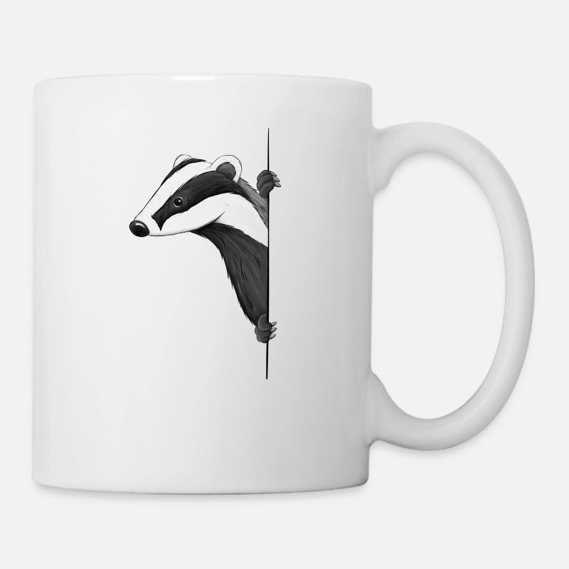Master Grimbart casual funny badger drawing - Mug - white