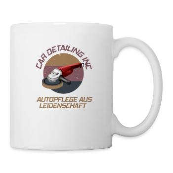 Autopflege / Detailing / Poliermaschine, Geschenk - Tasse - Weiß - Rechts