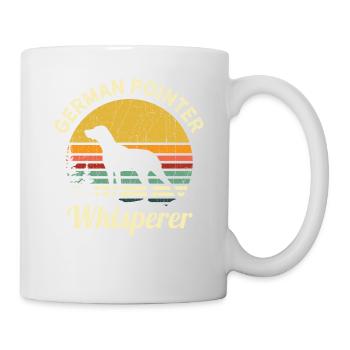 Chemise de pointeur allemand à poil court - Chemise de chien pointeur - Mug blanc - blanc - Droite