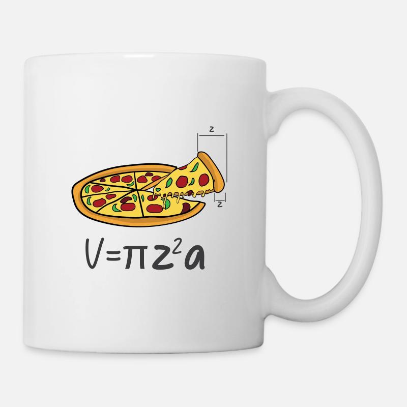 Math Pizza - Professeur de mathématiques Professeur de mathématiques Ma - Mug blanc - blanc