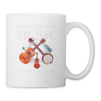Bluegrass Country Musik Linedance - Tasse - Weiß - Rechts