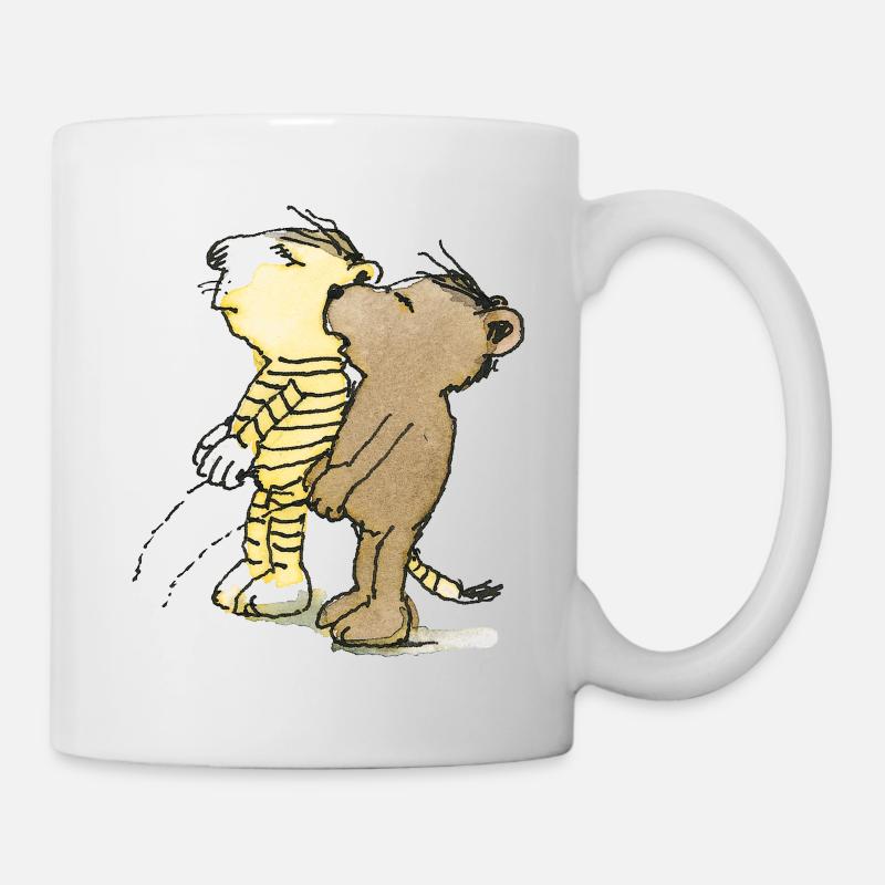 Janosch Tiger und Bär pullern - Tasse - Weiß