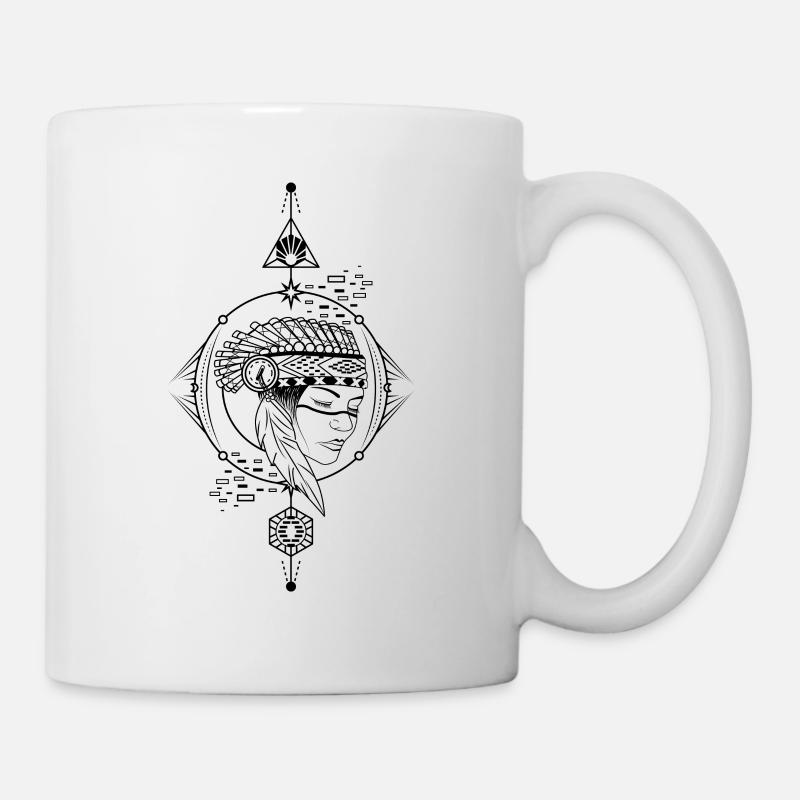 squaw indienne - Mug blanc - blanc