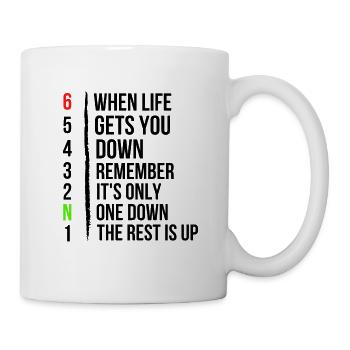 Moto Moto Gears - Quand la vie vous gagne - Mug blanc - blanc - Droite