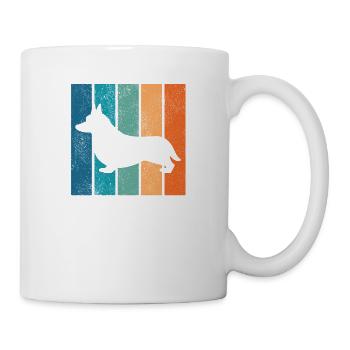 Corgi Retro Welsh Corgi Pembroke Dog Gift - Mug - white - Right