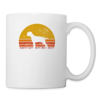 Boxer Sunset Retro Dog Owner Dog Love Gift - Mug - white - Right