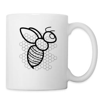 abeille - Mug blanc - blanc - Droite