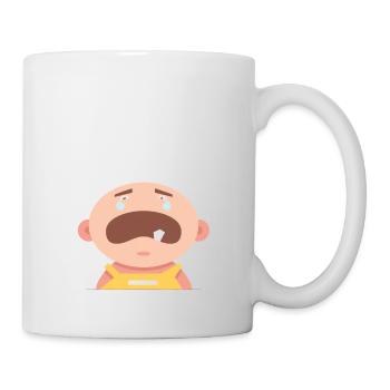 Schlaflose Nächte Schlafmangel wenig Schlaf Baby - Tasse - Weiß - Rechts