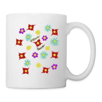 Flower Power Floral Pattern - Mug - white - Right