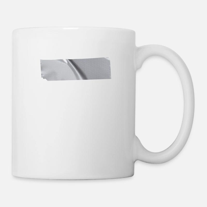 Bande adhésive masque facial - Mug blanc - blanc