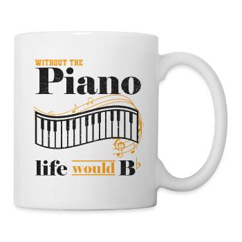 Piano - Tasse - Weiß - Rechts
