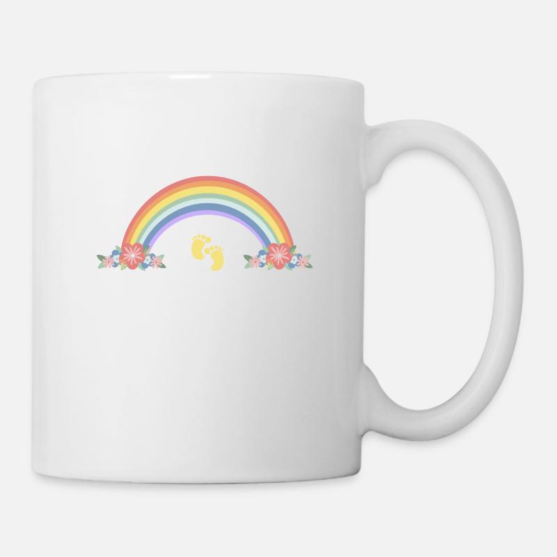 Regenbogen Baby Mama - Tasse - Weiß