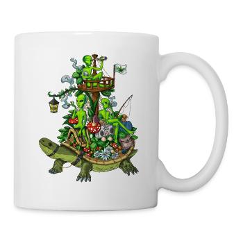 Voyage extraterrestre psychédélique - Mug blanc - blanc - Droite