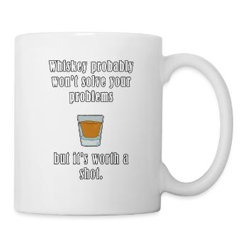 Whiskey Probably Won't Solve Your Problems - Mug - white - Right