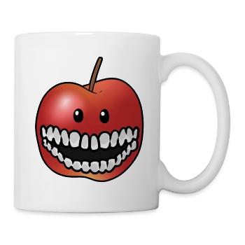 Apfel Obst Vitamine Gesund Früchte Vitamine - Tasse - Weiß - Rechts