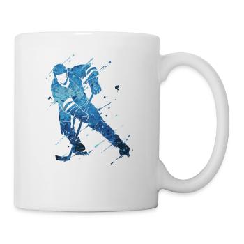Funny sport ice hockey design for girls and - Mug - white - Right
