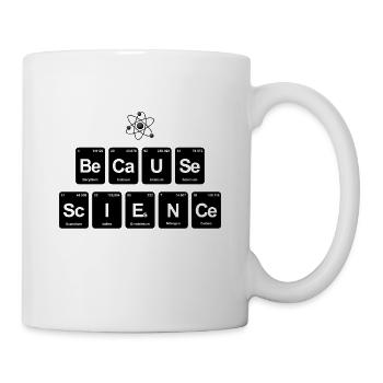 Tableau périodique parce que l'élément chimiste scientifique - Mug blanc - blanc - Droite