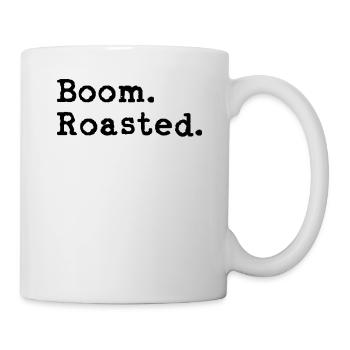 Boom. Rôti! - Mug blanc - blanc - Droite