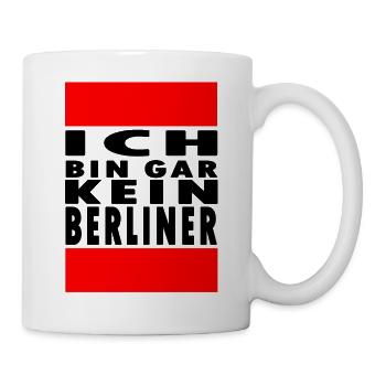 berlin hauptstadt lebt lustiger touristen spruch - Tasse - Weiß - Rechts